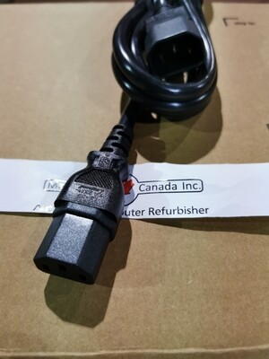 142263-001 | HP 6 Ft IEC to IEC 250V Black Power Cord