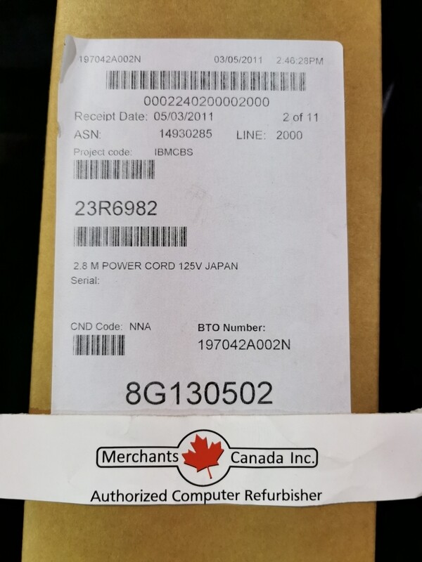 IBM 23R6982 l 2.8M POWER CORD
