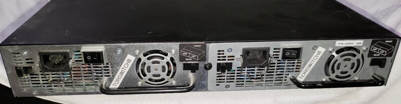 Foundry Networks FastIron GS 648P 48-Port Gigabit PoE Managed Switch – Dual Power Supply – Sold as Powers On