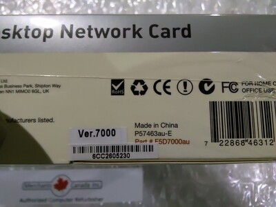 F5D7000AU | Belkin PCI Wireless Desktop Network Card