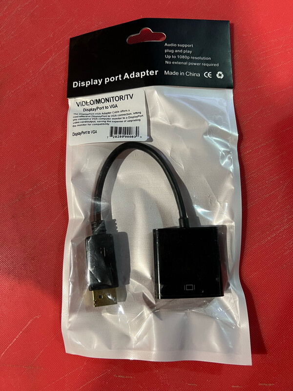 Display Port to VGA Adapter