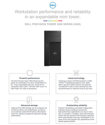 Dell Precision 3620 Mini Tower | Intel Xeon E3-1240 v5 | 210-AFLI