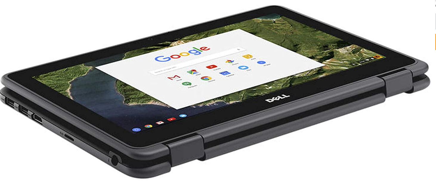 Dell Touchscren Chromebook 11 3189 2-in-1 Convertible | 11.6" HD Touchscreen | Intel Celeron N3060 Dual Core up to 2.48GHz | 4GB | 32GB eMMC | Camera | Full HDMI | Micro SD | Chrome OS | 210-AKSL