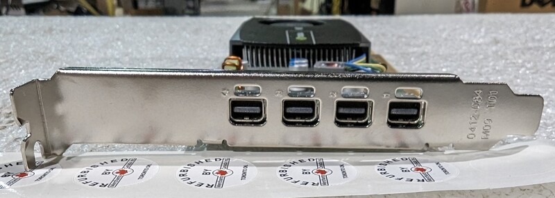 HP NVIDIA Quadro NVS 510 2GB Graphics Card – 4 x Mini DisplayPort – 700101-002 / 721795-001