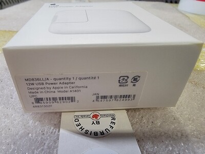 New Genuine Apple 12W USB Power Adapter | A401 | MD836LL/A