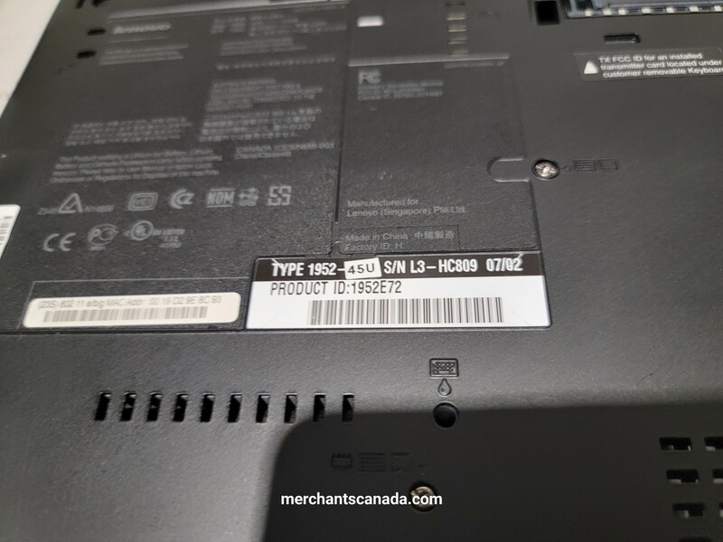 Lenovo ThinkPad T60 Core Duo 1.83 GHz | 1GB | 60GB | 15" | Modem | LAN | Windows XP Pro | 1952-45U