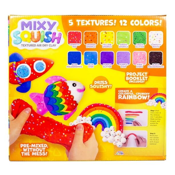 Mixy Squish Air-Dry Clay Mega Pack – Rainbow – Horizon Group USA – New