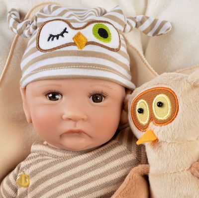 Paradise Galleries Hoot! Hoot! 15" Preemie Doll | New In Box