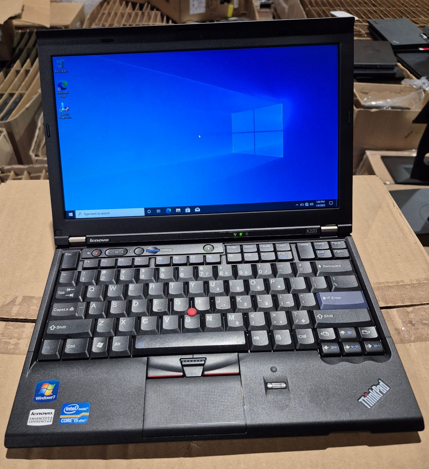 Lenovo ThinkPad X220 Core i5 2.5 GHz | 8GB | 320GB | 12.5&quot; | Intel HD 3000 | Windows 10 Pro | NO CAMERA | 4291-FP2 | 4291FP2