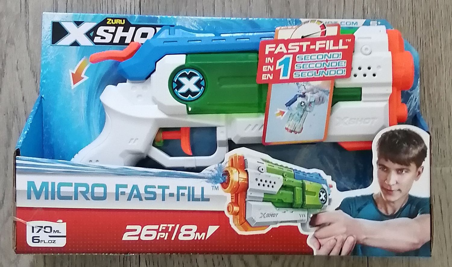 X-Shot Micro Fast-Fill Water Gun- 170 ml | New In Box
