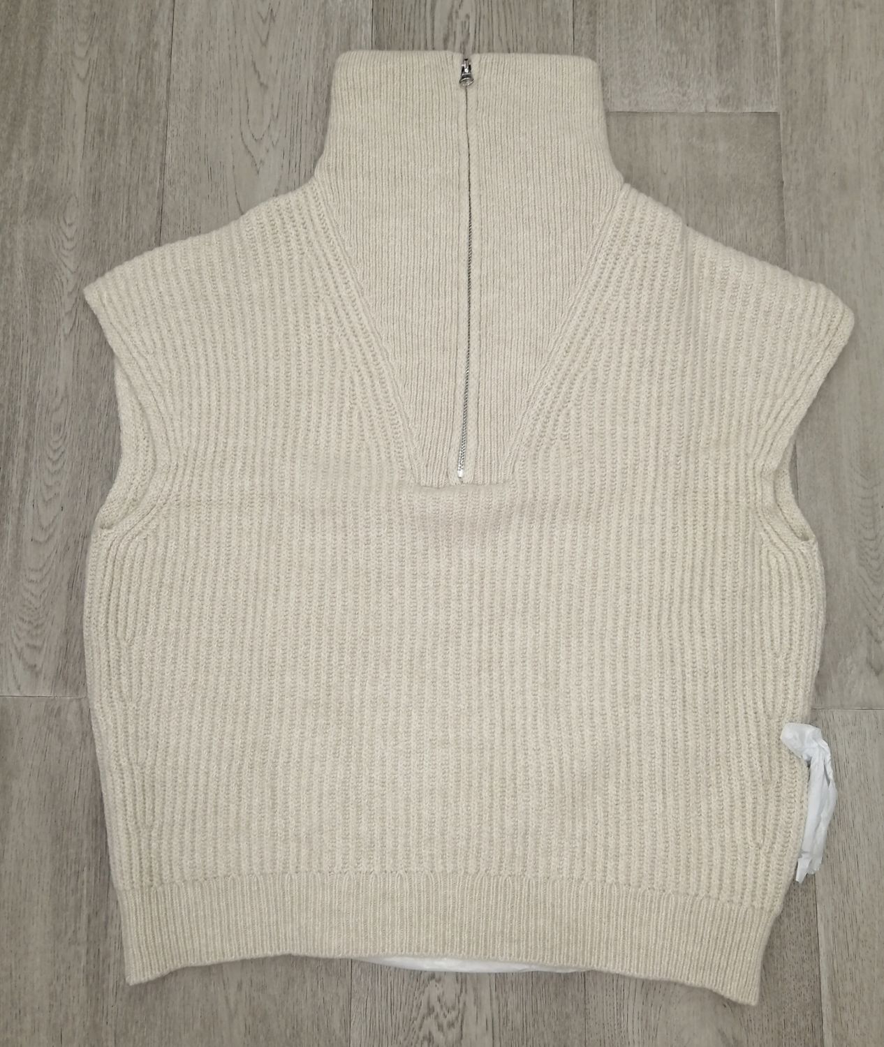 Massimo Dutti Sleeveless Turtle Neck Sweater | New