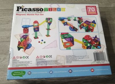 PICASSO 70-Pieces Magnetic Marble Run Set| New In Box