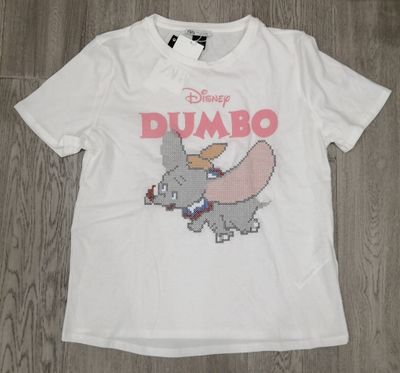 ZARA Embroidered Disney Dumbo T-Shirt | New