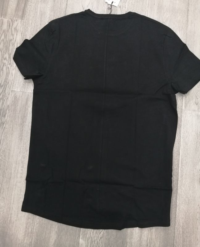 ZARA Women's Long T-Shirt – Black – 100% Cotton – New