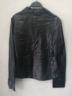 ZARA Fitted Faux Leather Shirt | New