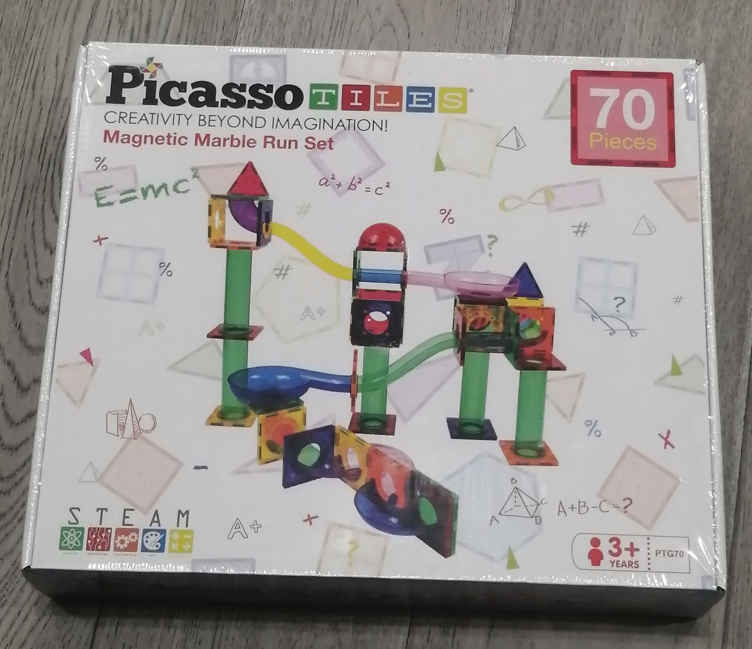 PICASSO 70-Pieces Magnetic Marble Run Set| New In Box