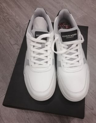 Scotch &amp; Soda Multi White Lather &amp; Suede Sneakers | Elliot S276  | 4062035312516 | 26831719 | New