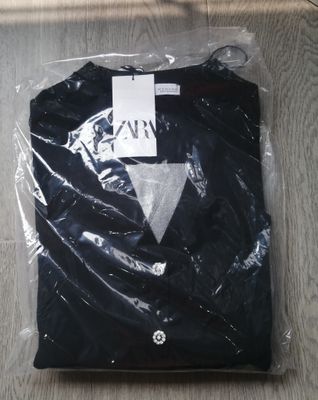 ZARA Silver Jewel  Button Cardigan | New