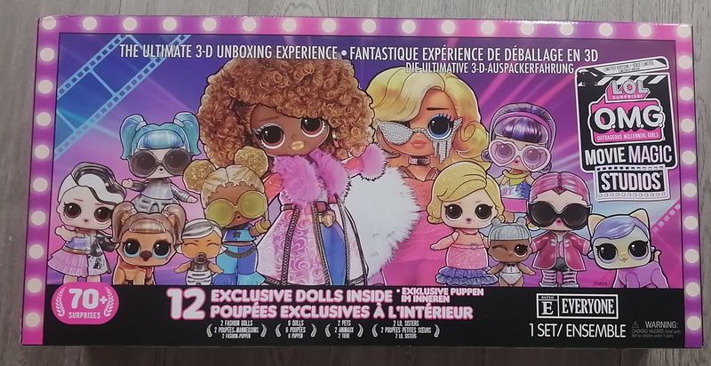 L.O.L. Surprise! O.M.G. Movie Magic Studios Playset – 70+ Surprises &amp; 12 Exclusive Dolls | New in Box | 035051576532
