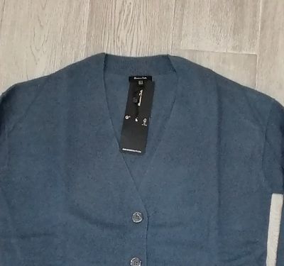 Massimo Dutti Wool Cashmere Cardigan | New