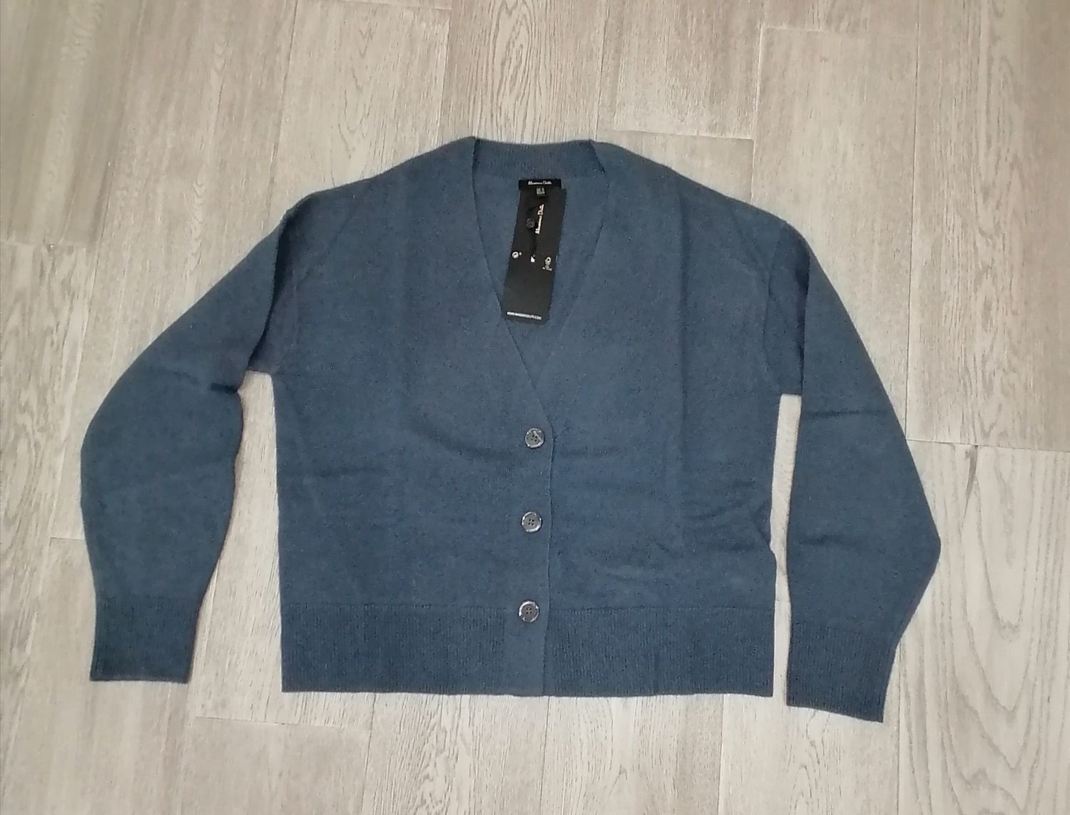 Massimo Dutti Wool Cashmere Cardigan | New