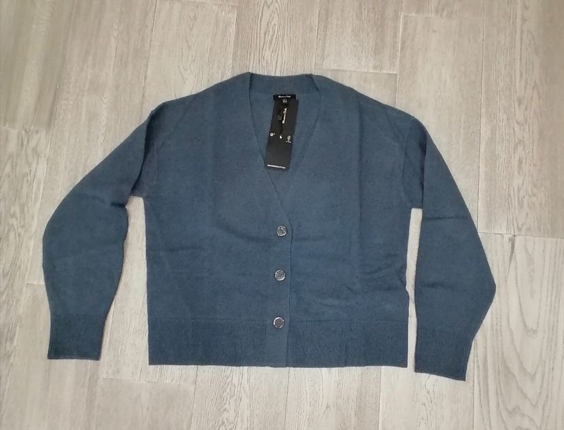 Massimo Dutti Wool Cashmere Cardigan | New