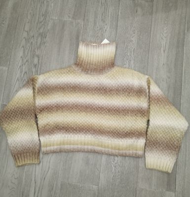ZARA Cropped Turtleneck Knit Sweater