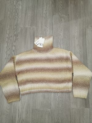 ZARA Cropped Knit Sweater| Turtle Neck