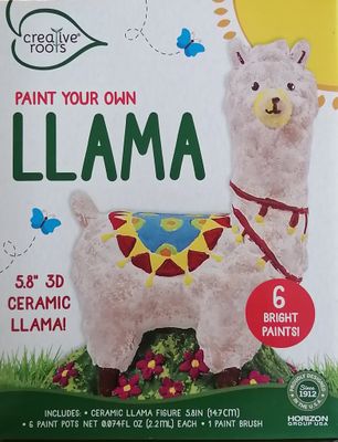Horizon Group USA Creative Roots Paint Your Own Llama | 765940986301