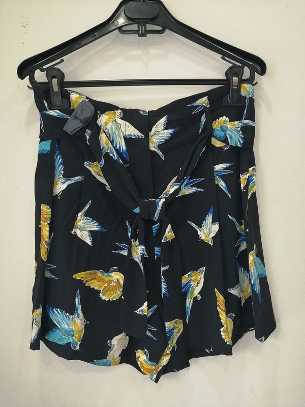 ZARA Bird Print Shorts