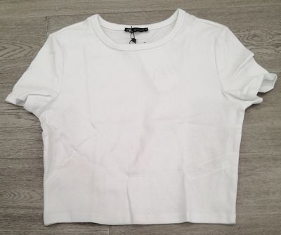 ZARA Cropped Short Sleeve Tee