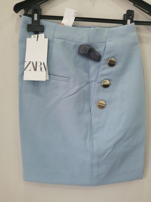 ZARA Gold Button Shorts | New