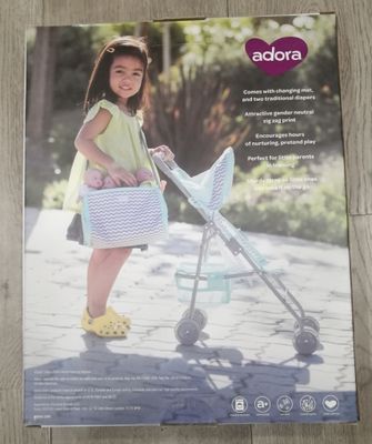Play Date Zig Zag  Diaper Bag with Accessories | New In Box
