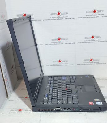 Lenovo ThinkPad T60 Core Duo T2500 2.0 GHz | 1GB | 80GB | 14&quot; (1400 X 1050) | ATI Mobility Radeon X1400 | VGA | MODEM | NIC | DVD-CDRW | USB | Windows XP Pro (Licensed) | 2007-5TU