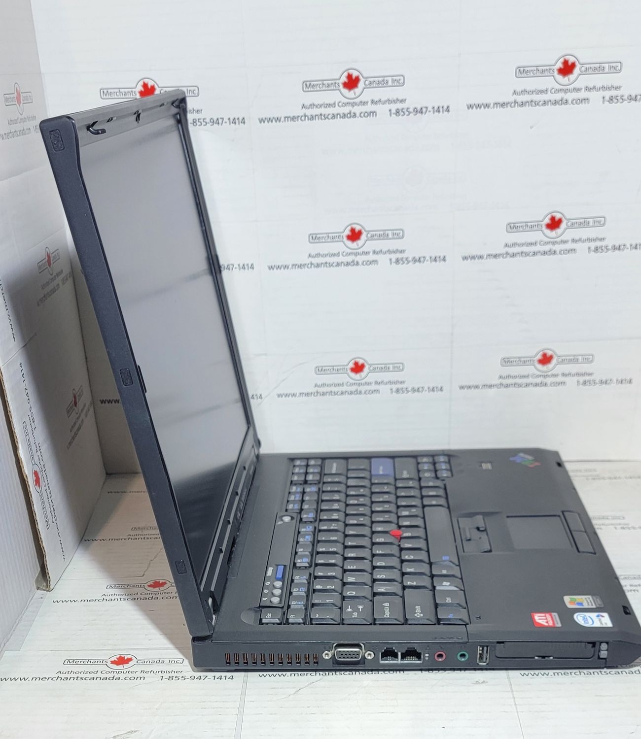 Lenovo ThinkPad T60 Core Duo T2500 2.0 GHz | 1GB | 80GB | 14&quot; (1400 X 1050) | ATI Mobility Radeon X1400 | VGA | MODEM | NIC | DVD-CDRW | USB | Windows XP Pro (Licensed) | 2007-5TU