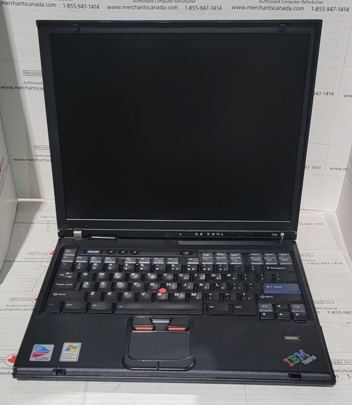 IBM ThinkPad T42 Pentium PM 1.70 GHz | 512MB | 40GB | 15&quot; | DVD+CDRW | VGA | PARALLET PORT | PS2 | Windows XP Professional | 2378-RCU | 2378RCU