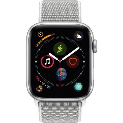 MU6C2VC/A | A1978 | Apple Watch Series 4 Aluminum | Silver | Seashell Sport Loop | GPS | 44 mm | 190198843272