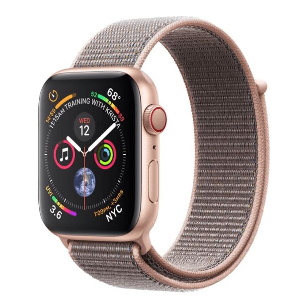 MU692VC/A | A1977 | Apple Watch Series 4 Aluminum | Gold | Pink Sand Sport Loop | GPS | 40 mm | 190198842633