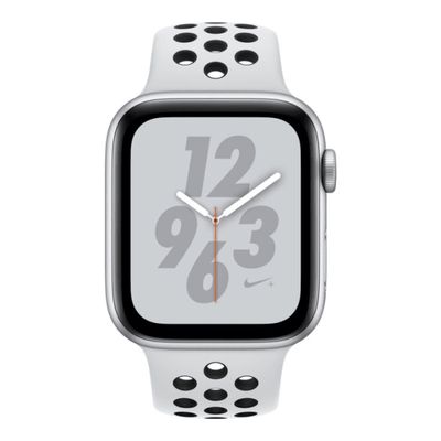 MU6H2VC/A | A1977 | Apple Watch Series 4 Aluminum Nike+ | Silver | Pure Platinum/Black Nike Sport Band | GPS | 40 mm | 190198884428