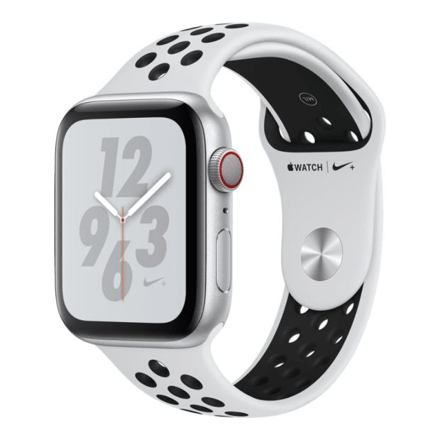 MU6H2VC/A | A1977 | Apple Watch Series 4 Aluminum Nike+ | Silver | Pure Platinum/Black Nike Sport Band | GPS | 40 mm | 190198884428