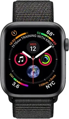 MU672VC/A | A1977 | Apple Watch Series 4 Aluminum | Space Grey | Black Sport Loop | GPS | 40 mm | 190198841995