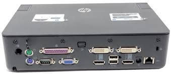 NZ222AA#ABA | HP 120W Advanced Docking Station | No Power Adapter | USB | VGA | DVI | DisplayPort | Laptop Dock