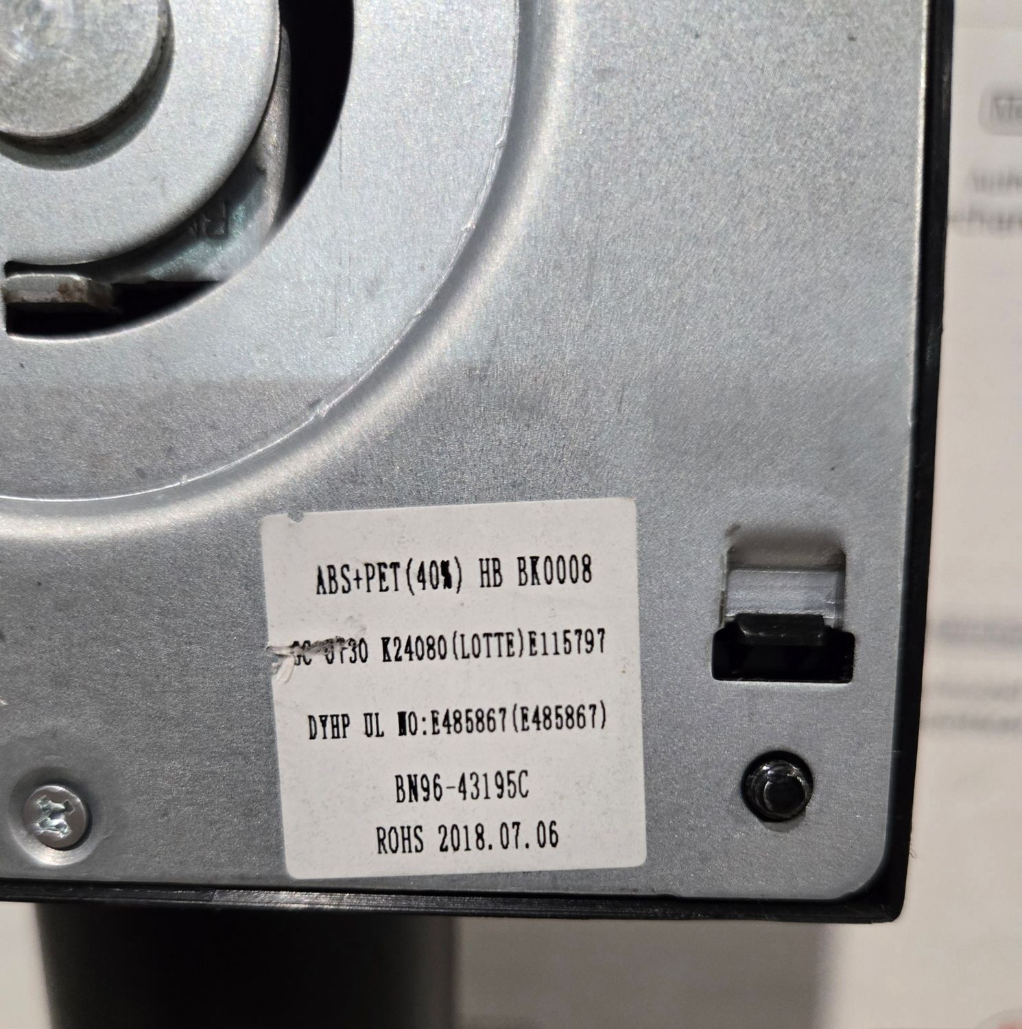 Samsung BN96-43195C | SE650 | Stand for LS24E348ASX/ZA