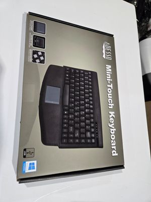 Adesso ACK-540UB Mini-Touchpad Keyboard with built-in touchpad | Membrane keys witch | Less than 12&quot; wide