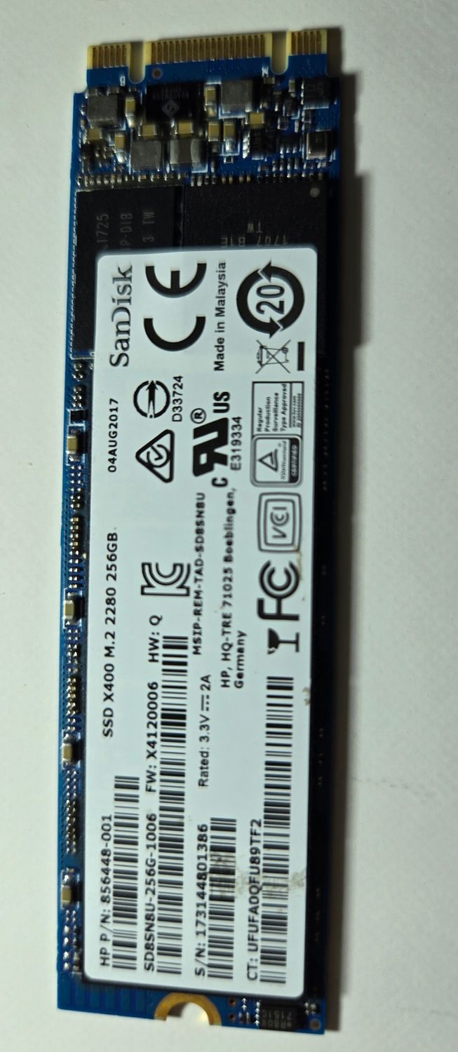 856448-001 | HP M.2 2280 256GB SSD | SD8SN8U