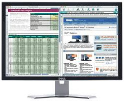 Dell UltraSharp 2007WFPB 20" Widescreen Monitor – WSXGA+ 1680 x 1050, VGA &amp; DVI – 0HF730 / HF730