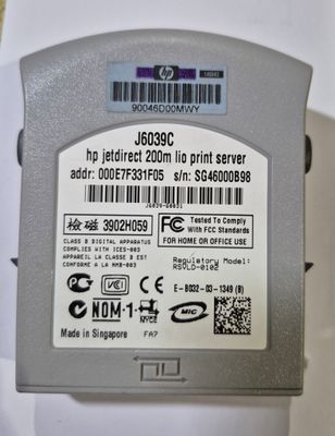 HP JetDirect 200M LIO Fast Ethernet Print Server Card (J6039B / J6039C / 3902H059)