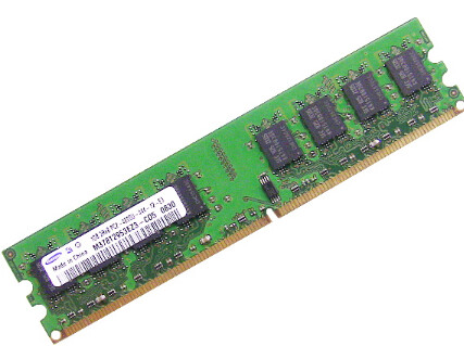 Samsung 1GB DDR2-667 (PC2-5300) Desktop Memory – M378T2953EZ3