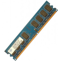 Nanya 2GB DDR2-800 (PC2-6400) Desktop Memory – NT2GT64U8HD0BY-AD