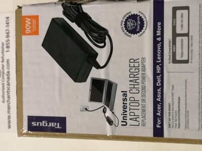 Chargeur universel ultra-mince pour portable Targus 90W avec 5 embouts – APA790USO – Recertifié en usine
